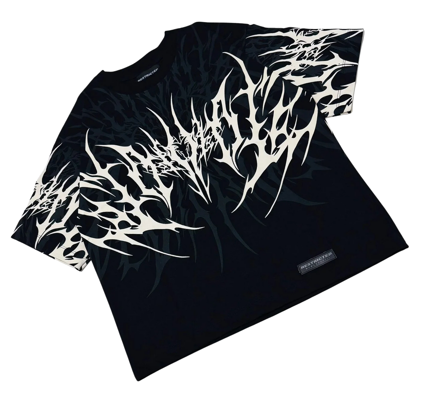 FITFOCUS. Tee shirt blanc/noir winter arc unisexe.