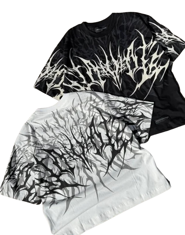 FITFOCUS. Tee shirt blanc/noir winter arc unisexe.