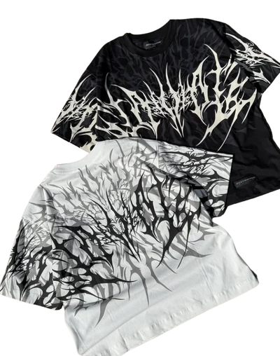 FITFOCUS. Tee shirt blanc/noir winter arc unisexe.