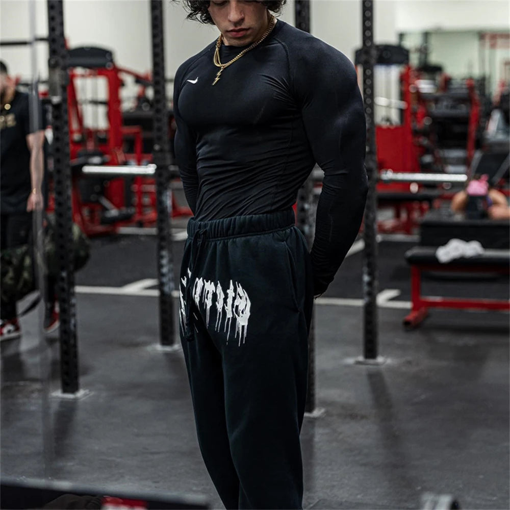 FITFOCUS. Jogging gris/ noir Winter arc