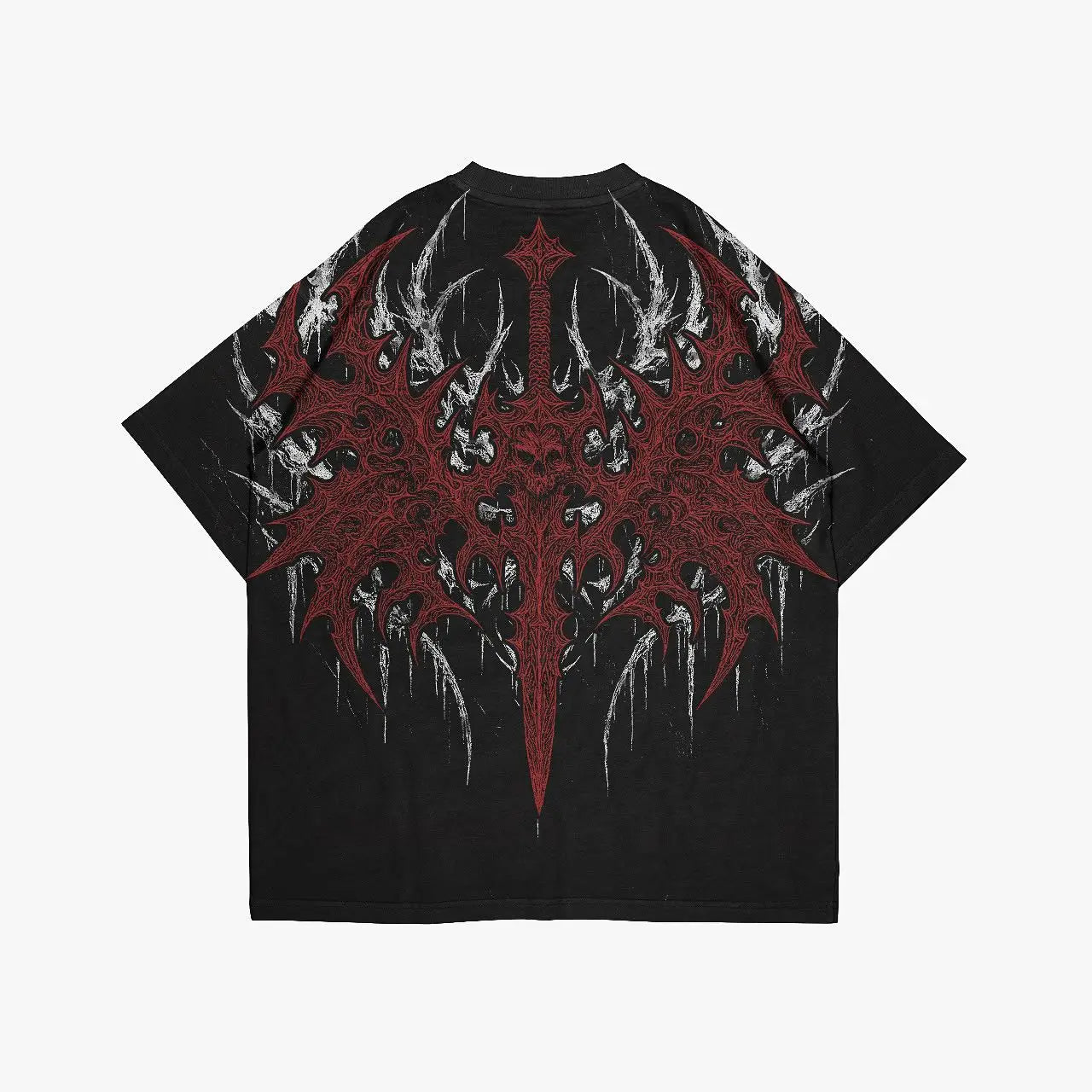 FITFOCUS. Tee shirt gothique winter arc oversize.