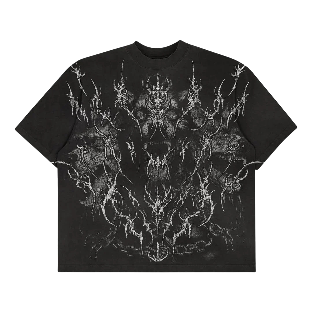 FITFOCUS. Tee shirt gothique winter arc oversize.