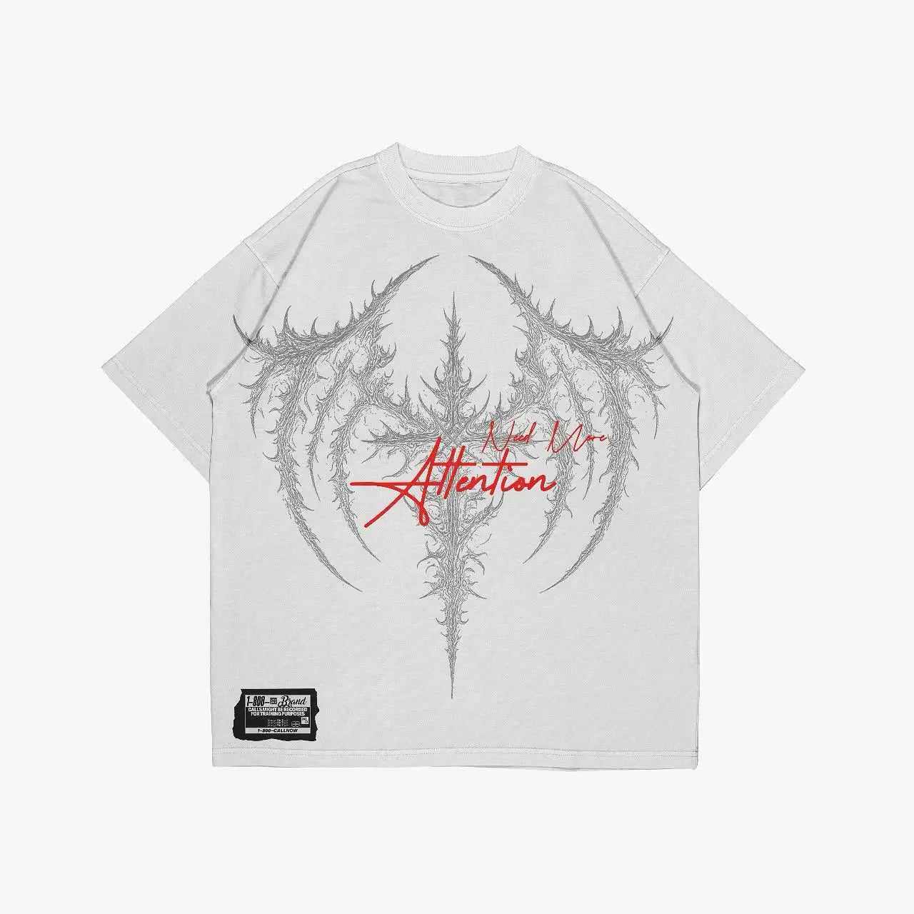 FITFOCUS. Tee shirt gothique winter arc oversize.